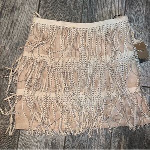 Forever 21 Suede Fringe Skirt